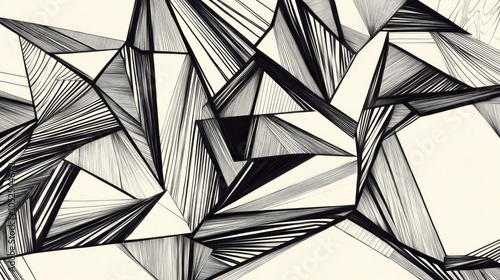 A geometric line art patter...