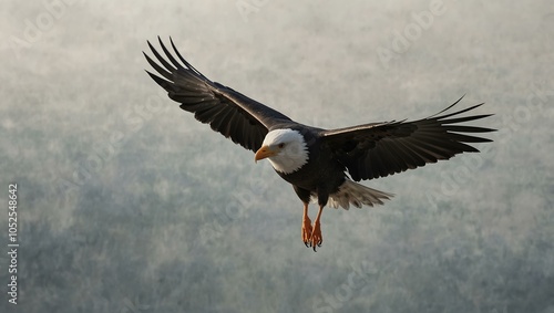 Wallpaper Mural A solitary bird in flight representing freedom against a minimalist backdrop. Torontodigital.ca
