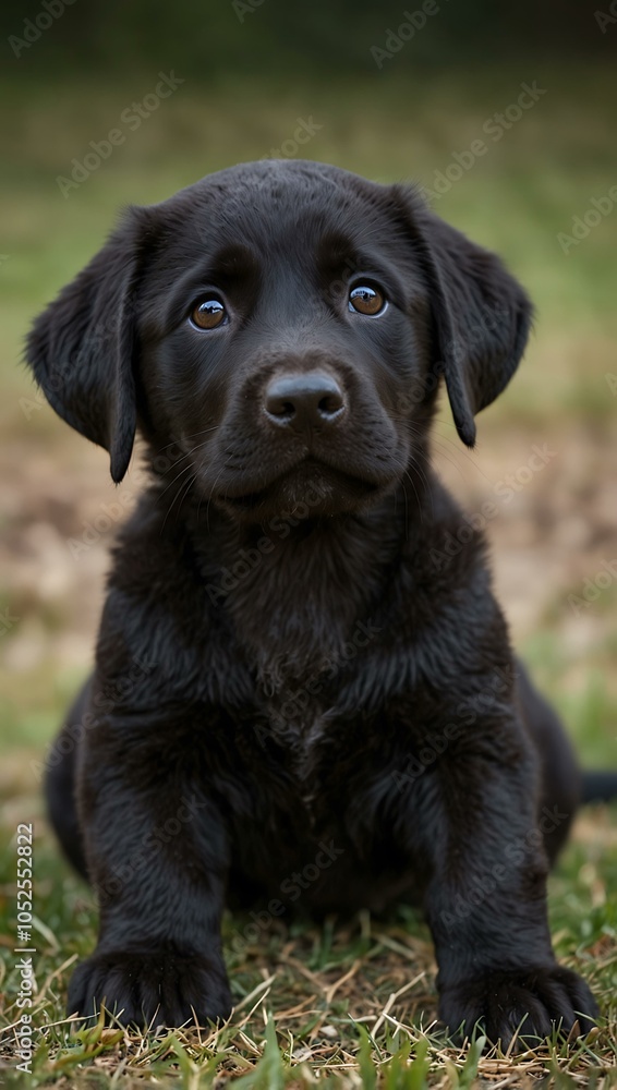 Black Labrador Retriever puppy. Black Labrador Retriever puppy.