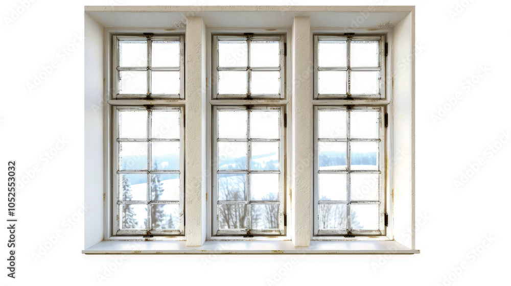 windows isolate with white background windows isolate with white background