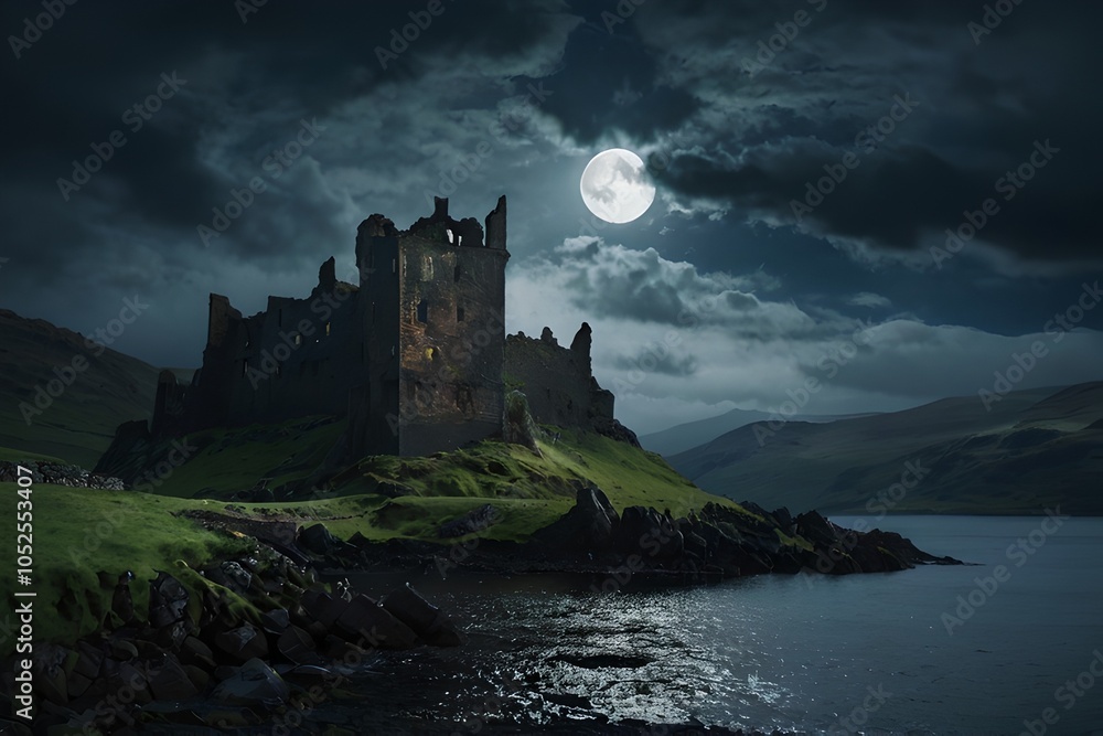 Obraz premium castle in the night