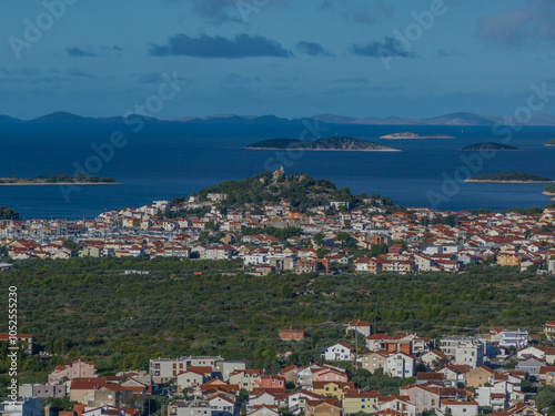 Croatia - Tribunj - Dalmatia - Beautiful drone photo of the city of Tribunj photo