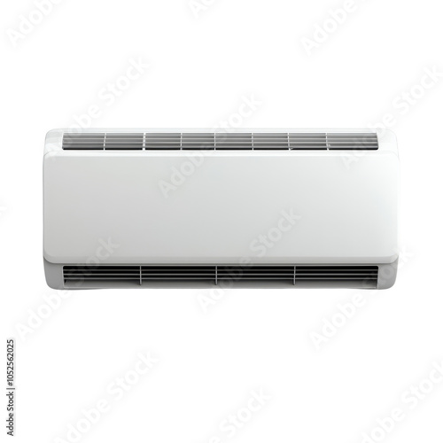 Air conditioning unit, white isolate background. transparent background. photo