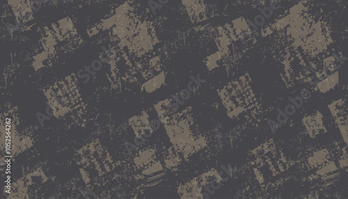 Modern Stylish Halftone Texture. Endless Abstract Background With Random Size Squares. Vector Seamless Chaotic Squares Mosaic Pattern.