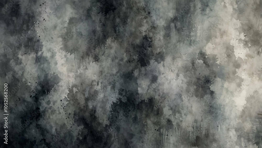 Obraz premium Gray watercolor abstract background.