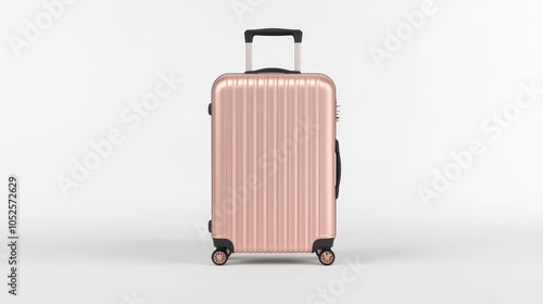 Rose Gold Carry-On Suitcase: Elegant Travel Companion 