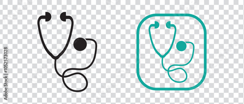 stethoscope icon. Healthcare stethoscope vector.