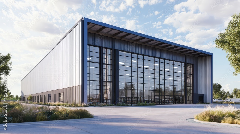 Fototapeta premium Modern Industrial Building Design