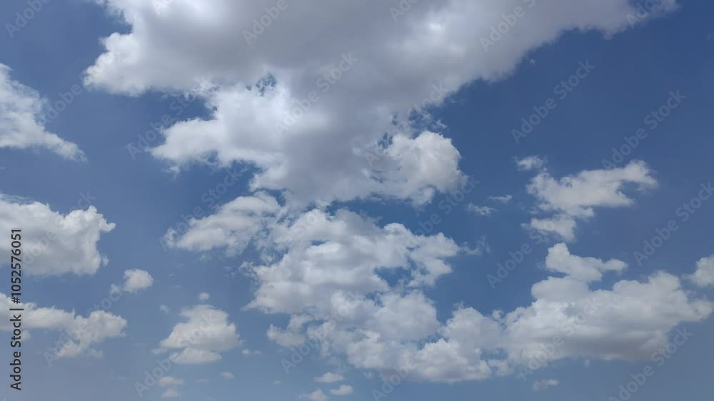 Curious cumulus with various shapes in the afternoon Curious cumulus with various shapes in the afternoon