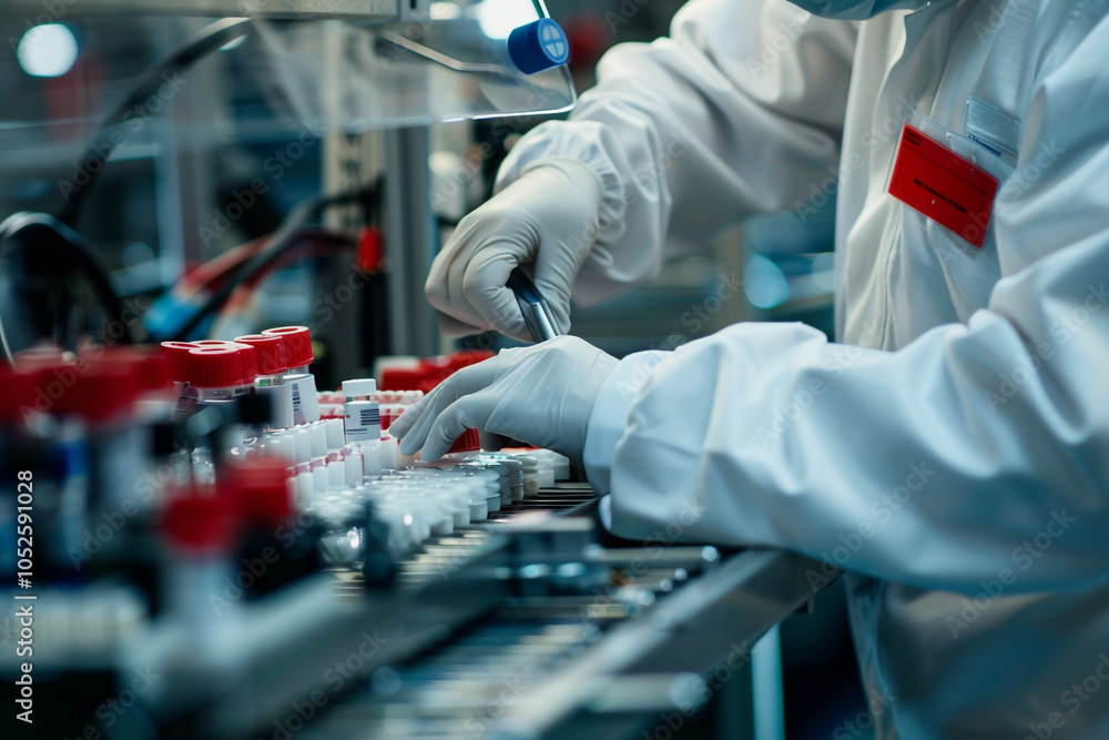 Lab Technician Working with Samples Lab Technician Working with Samples