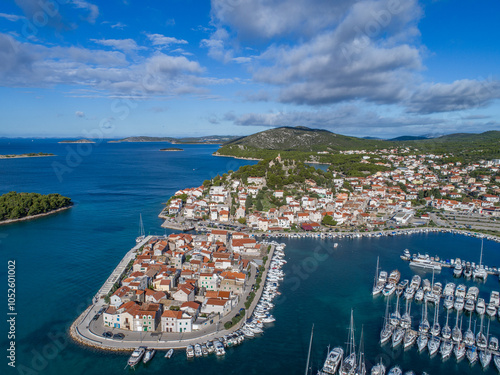 Croatia - Tribunj - Dalmatia - Beautiful drone photo of the city of Tribunj photo