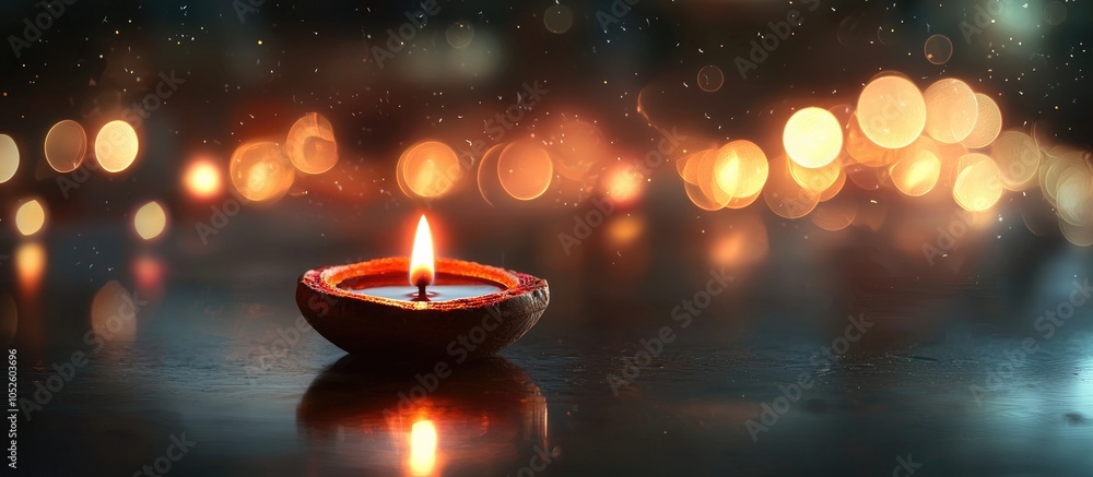 Diwali Festive Background And Greeting Diwali Diya On Blurred Background Diwali Festive Background And Greeting Diwali Diya On Blurred Background