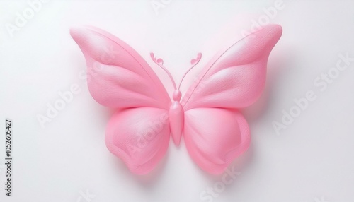 Stylized Pink Butterfly Design