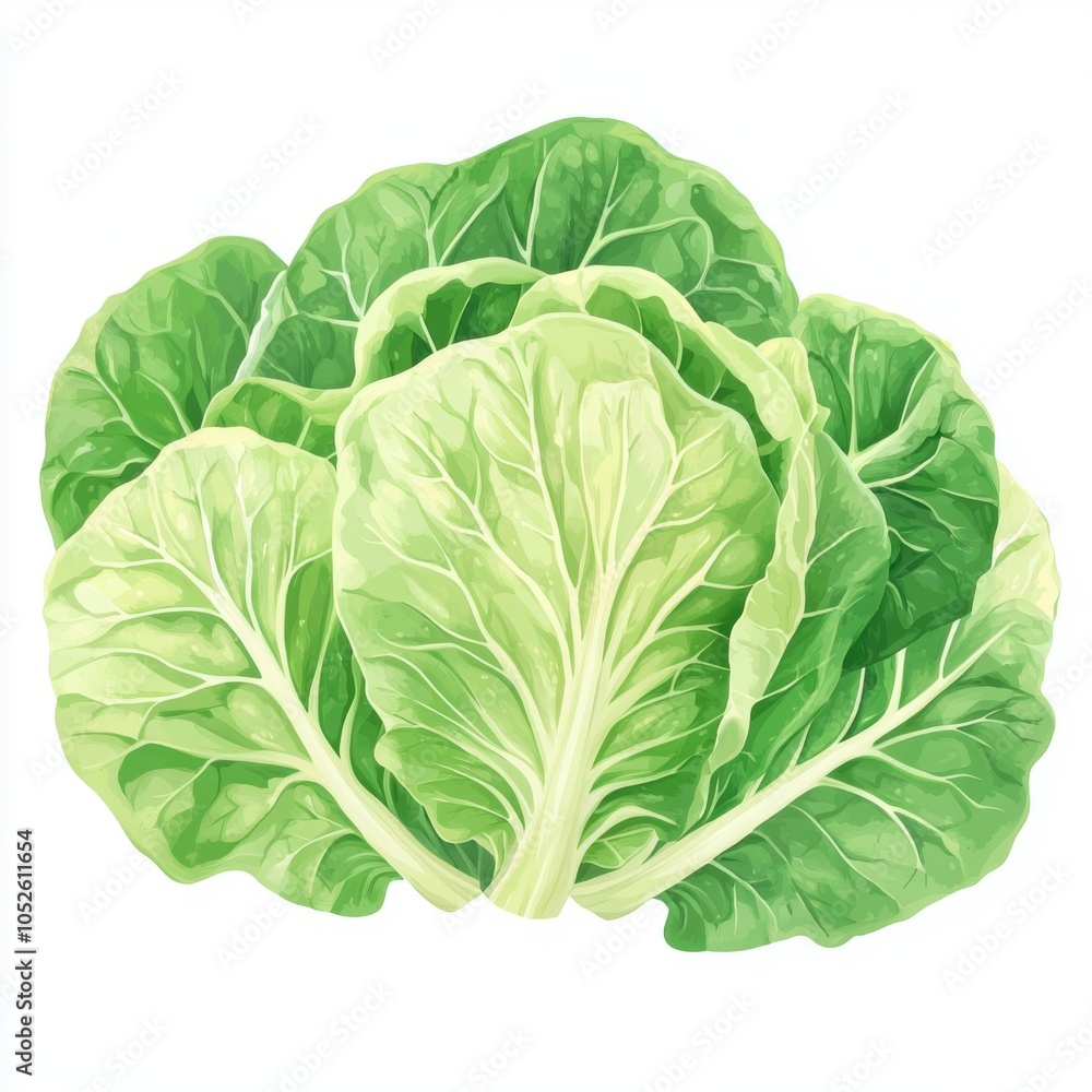 Obraz premium Fresh Swiss Chard Leaves on White Background