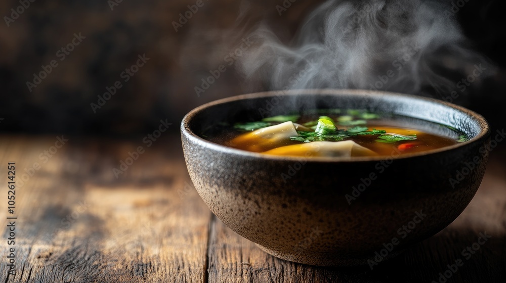 Fresh and Steamy Bowl of Delicious Soup Fresh and Steamy Bowl of Delicious Soup