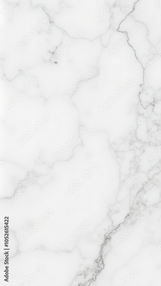 Elegant white marble wall with gray veins glossy finish Elegant white marble wall with gray veins glossy finish