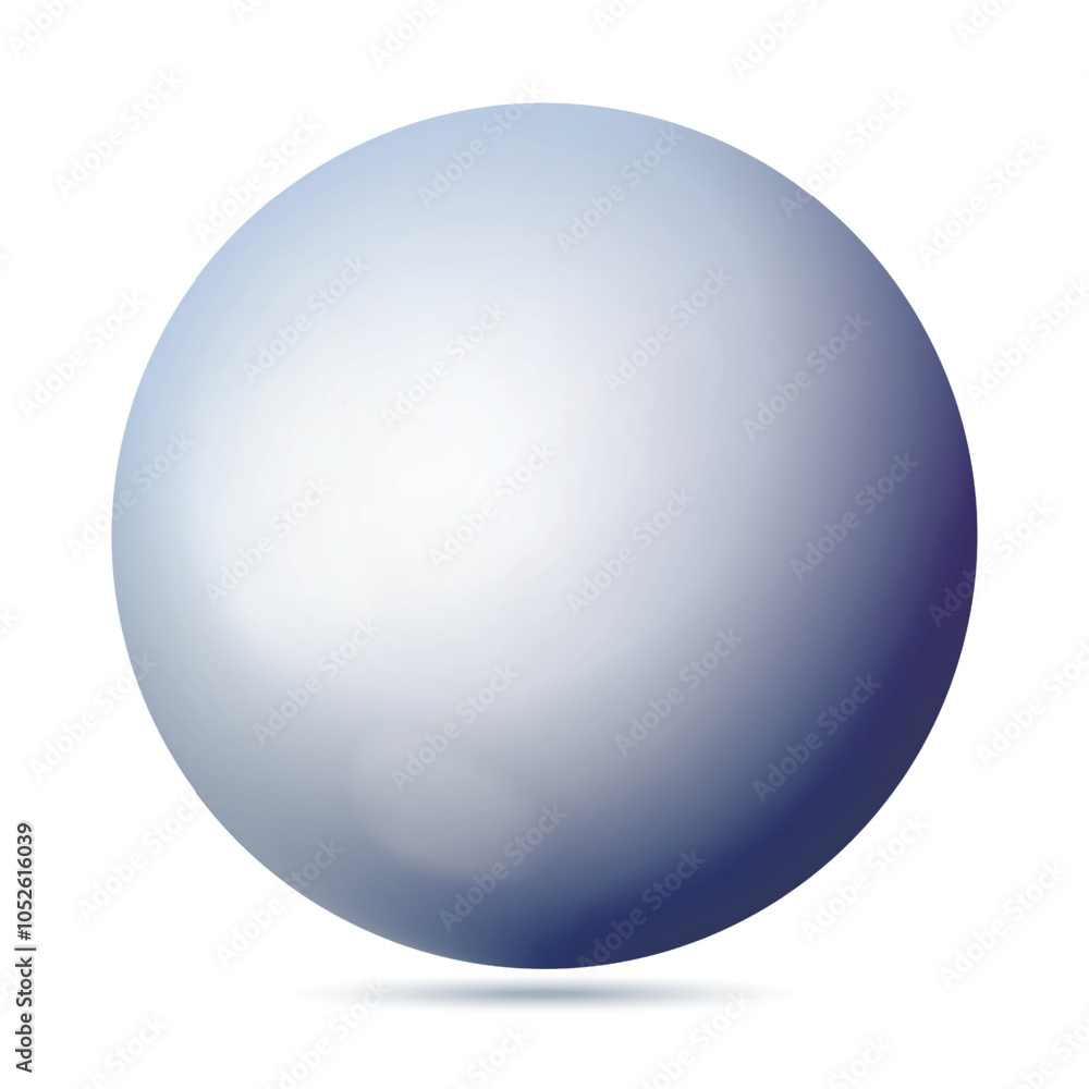Glass violet ball or precious pearl. Glossy realistic ball, 3D sphere. Abstract vector illustration highlighted on a white background. Big metal bubble with shadow Glass violet ball or precious pearl. Glossy realistic ball, 3D sphere. Abstract vector illustration highlighted on a white background. Big metal bubble with shadow