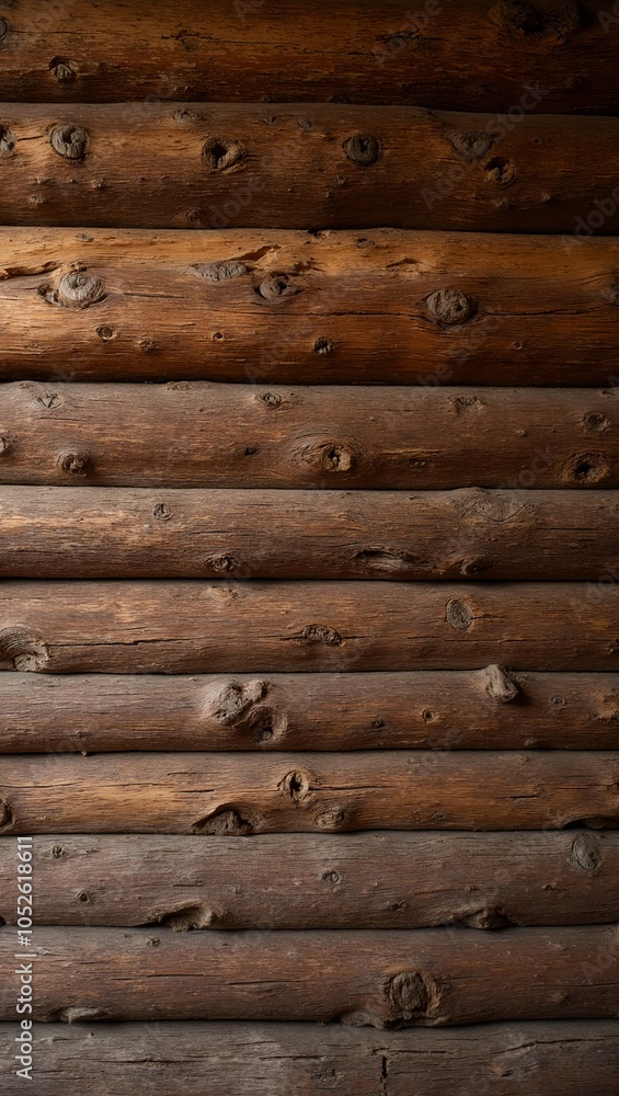 Rustic wooden beams with visible grain and knots Rustic wooden beams with visible grain and knots