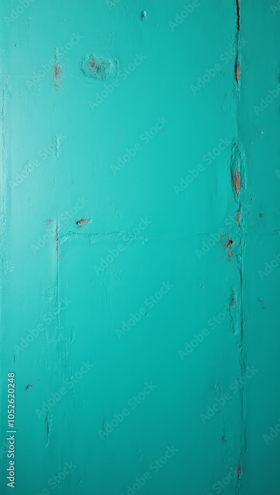 Obraz premium Vibrant teal concrete floor with subtle texture