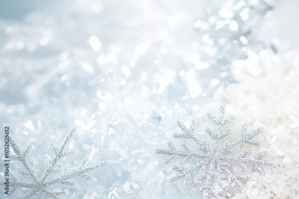 Snow-Covered Branches in Winter Wonderland Palette – Snowy Blue, Icy Silver, and Crystal White Snow-Covered Branches in Winter Wonderland Palette – Snowy Blue, Icy Silver, and Crystal White