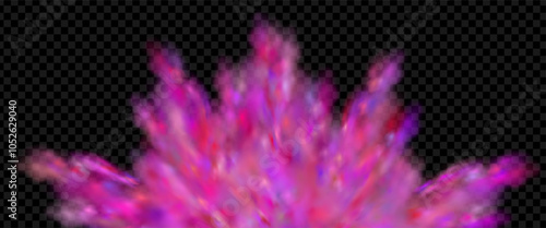 Background of an explosion of colorful smoke clouds.Multicolor fog with blue and yellow particles.Explosions of color powder.