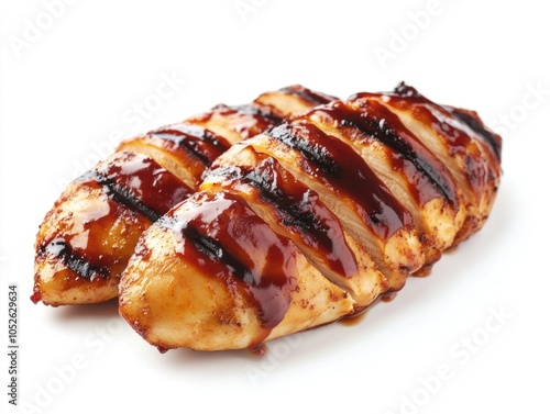 Bbq Ribs in Honey Glaze with Charred Grill Marks