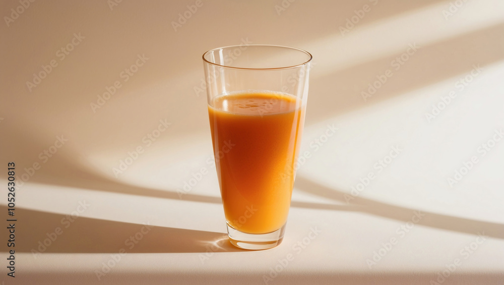 Minimalistic mockup with orange juice Minimalistic mockup with orange juice