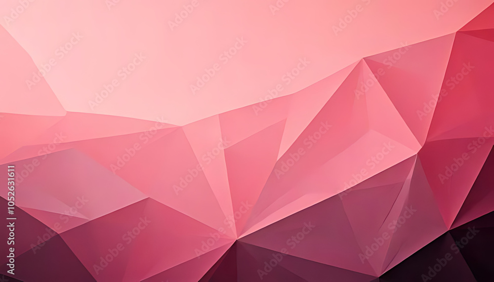Fototapeta premium soft pastel pink background pairs low poly gradient banner visually