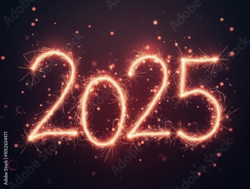 Wallpaper Mural 2025 happy new year 2025 text new year 2025 Torontodigital.ca