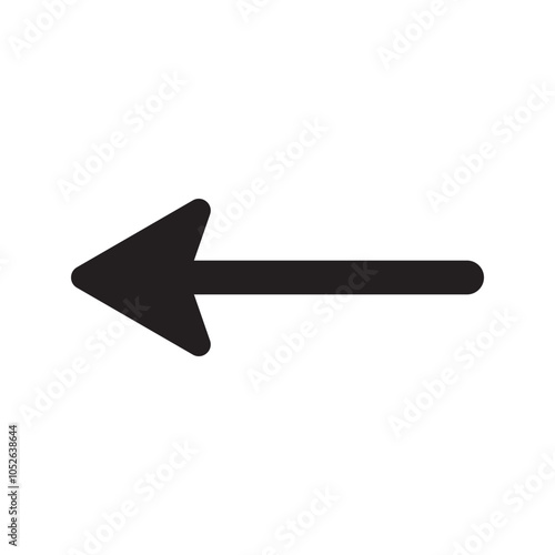 Arrow icon. flat style Arrow symbol. simple Arrow icon on a white background.