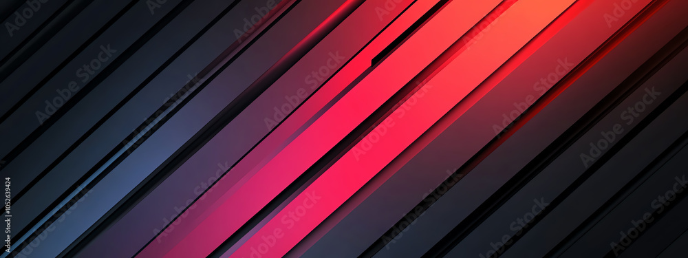 Fototapeta premium Vibrant Lines in Dynamic Gradients Create a Tech-Inspired Background for Innovative Designs