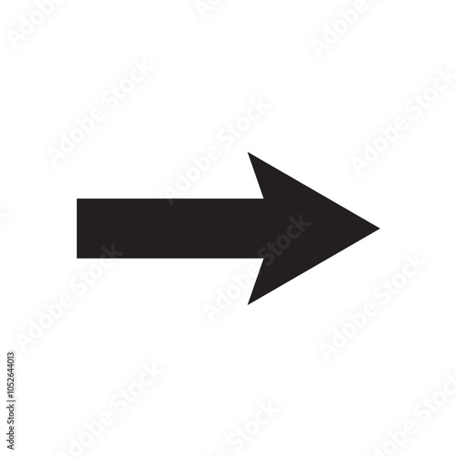 Arrow icon. flat style Arrow symbol. simple Arrow icon on a white background.