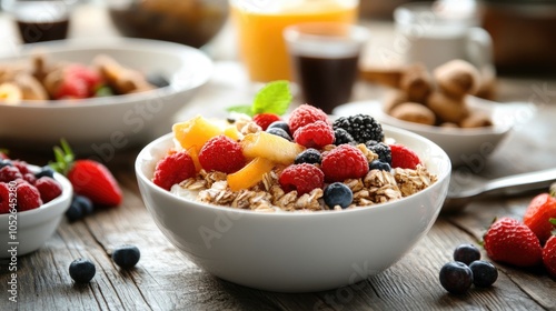 Energize your day with a nutritious breakfast photo