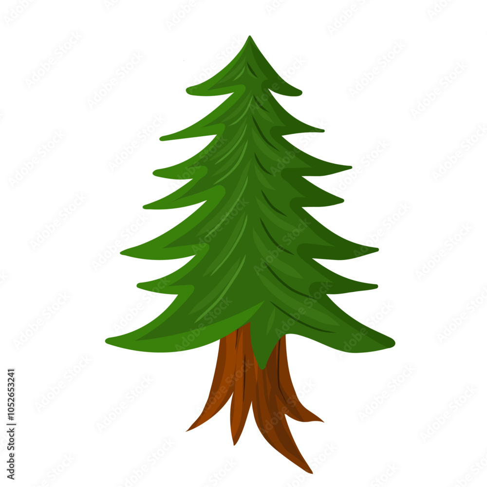 Obraz premium Isolated tree kids cartoon nature landscape