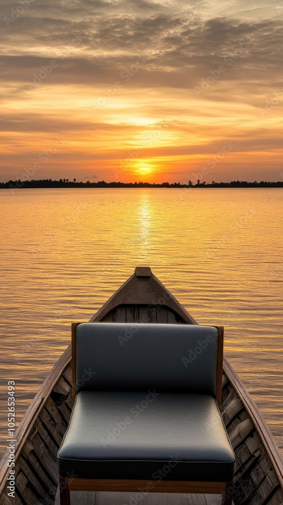 Obraz premium Enjoy a tranquil moment from the deck of a pristine yacht, gazing at the endless blue ocean and scenic coastline