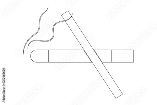 No smoking icon. flat style No smoking vector illustration.