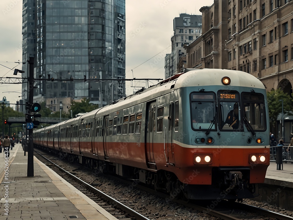 Obraz premium City railway.