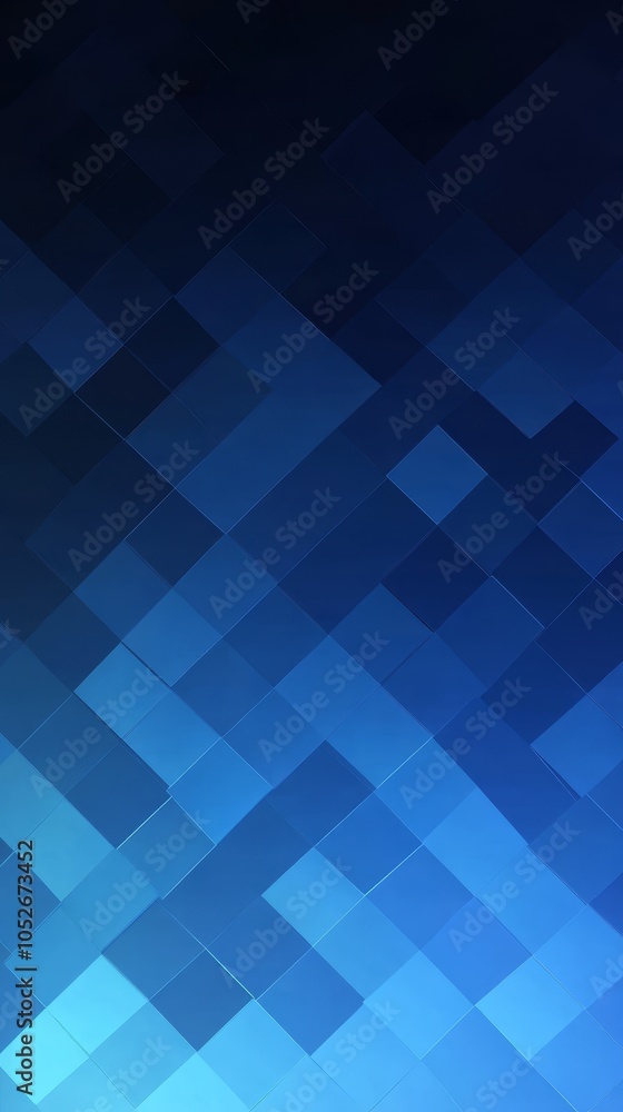 Abstract Blue Mosaic Background Abstract Blue Mosaic Background