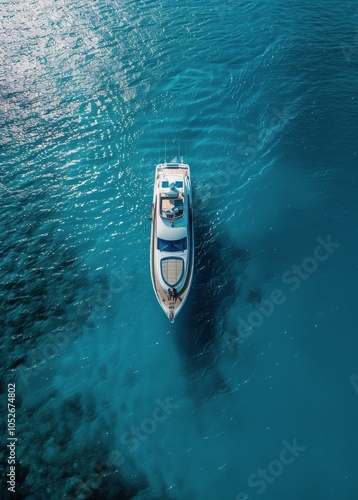 Yacht Cruising in Blue Waters