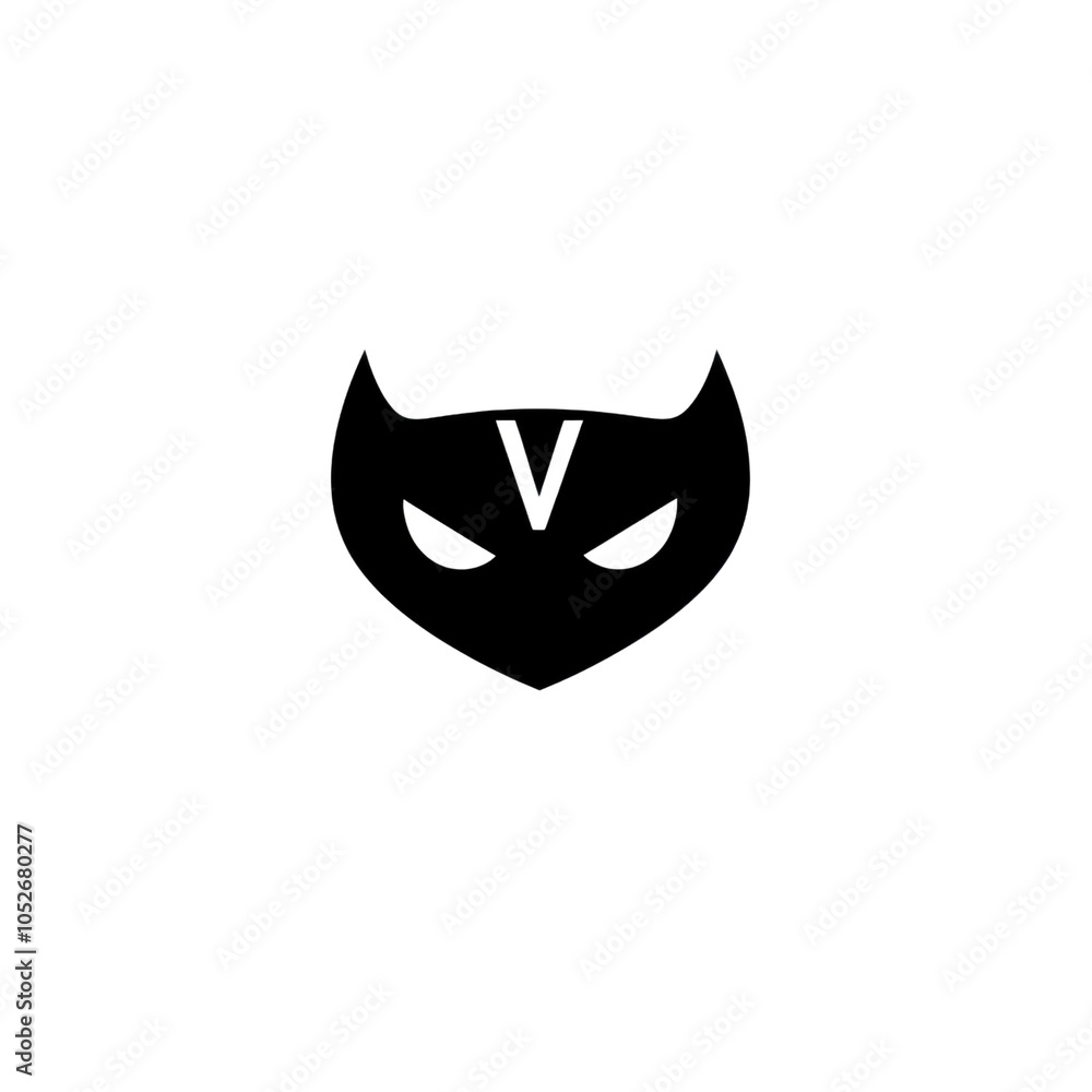 Black Cat Mask Icon Black Cat Mask Icon