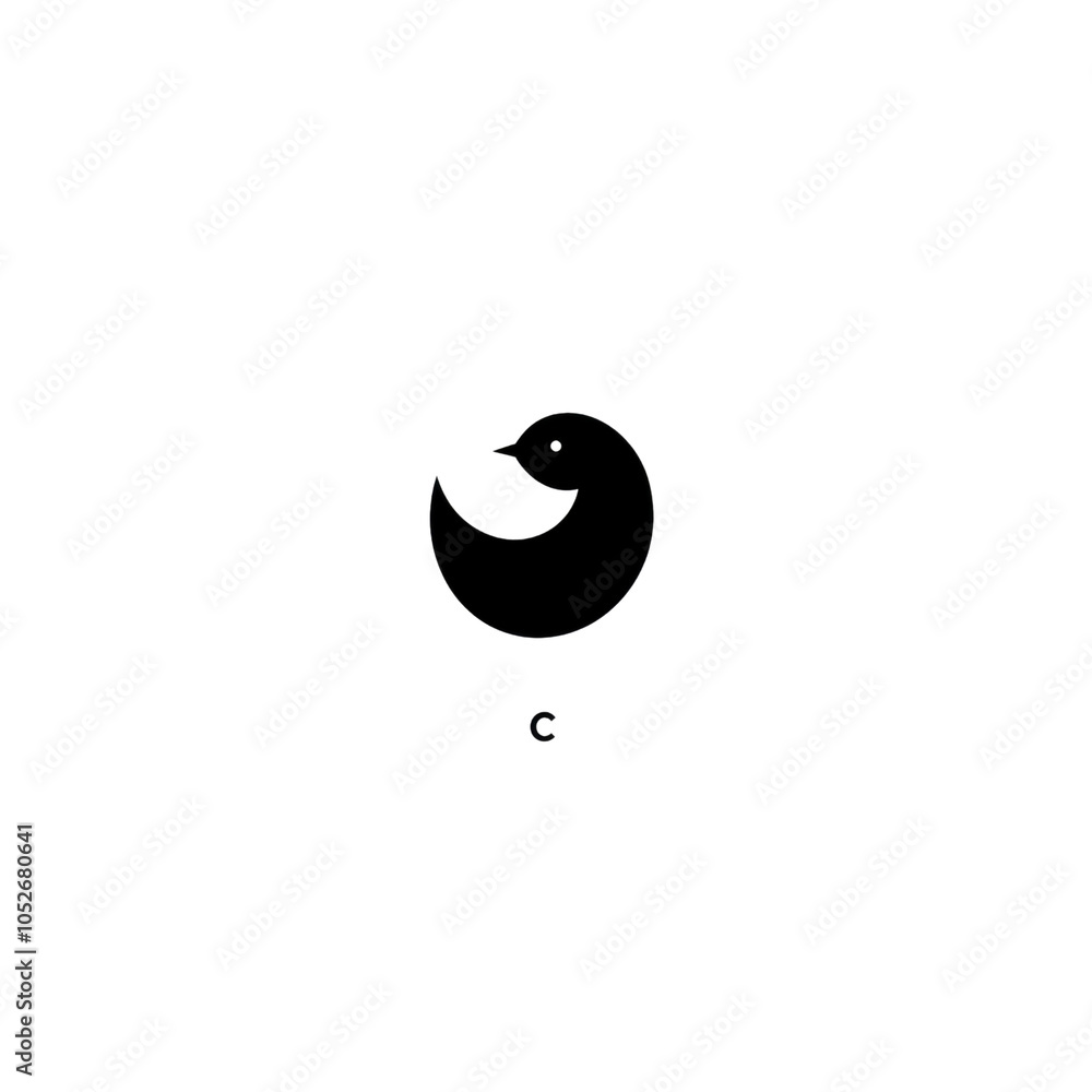 Simple Bird Illustration - Minimalist Line Art Design Simple Bird Illustration - Minimalist Line Art Design
