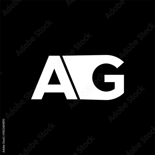 Letter AG logo icon design, modern, luxury, compny photo