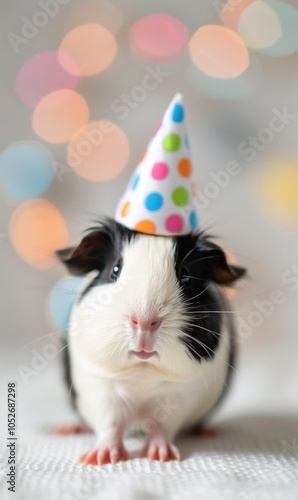 Guinea Pig in Party Hat