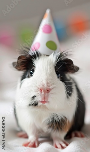 Guinea Pig in Party Hat