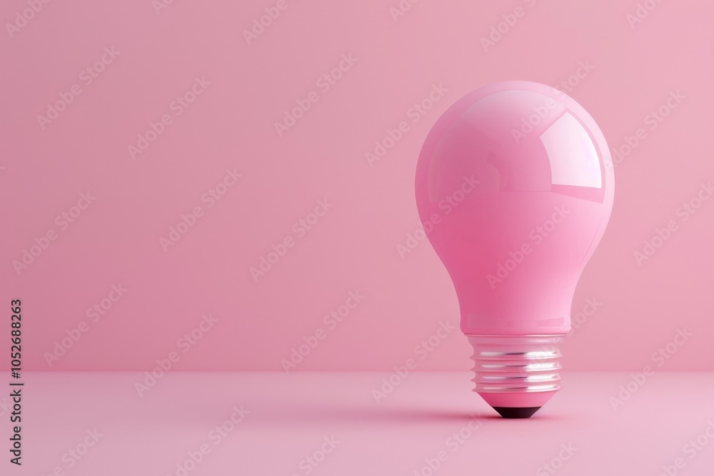 Pink light bulb, lamp mockup, lightbulbs banner, minimal light bulbs with copy space, creativity idea Pink light bulb, lamp mockup, lightbulbs banner, minimal light bulbs with copy space, creativity idea