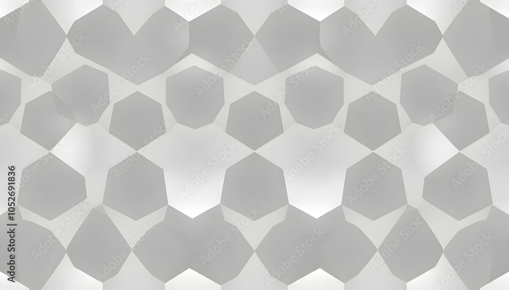 Seamless pattern of light gray geometric hexagonal shapes on grey background. Abstract and modern high resolution full frame background with repeating pattern isolated with white highlights, png Seamless pattern of light gray geometric hexagonal shapes on grey background. Abstract and modern high resolution full frame background with repeating pattern isolated with white highlights, png