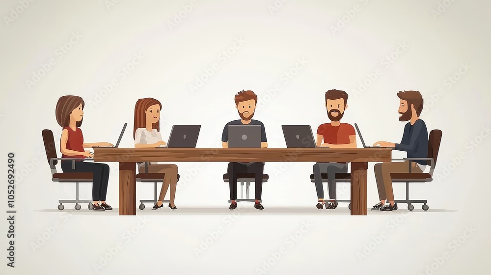 Creative Discussion in a Modern Workspace Creative Discussion in a Modern Workspace