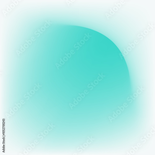 Abstract turquoise Spot with blur and gradient. Abstract turquoise shape. A trending object for the design of posters, banners and promotional