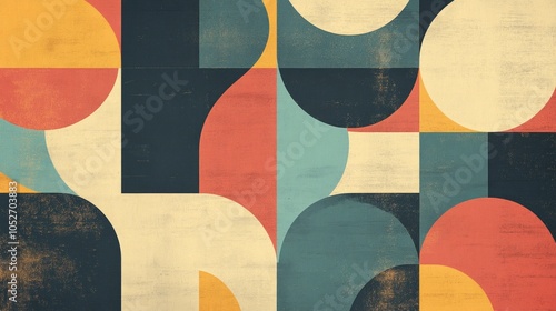 A retro-inspired geometric ...