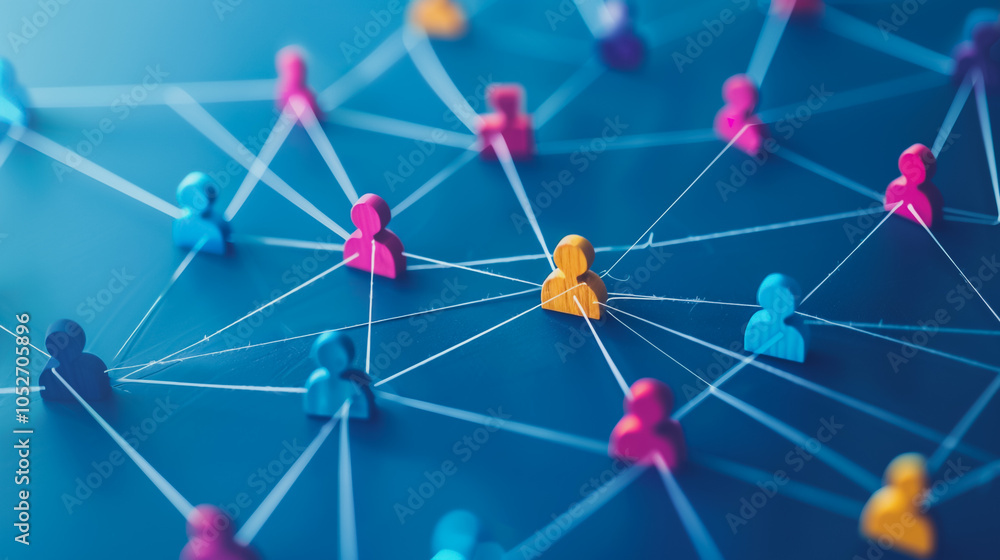 abstract professional business team people innovation connection of line from nail node to node on map background , networking concept abstract professional business team people innovation connection of line from nail node to node on map background , networking concept